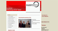 Desktop Screenshot of kunstkreis-rothenburg.de